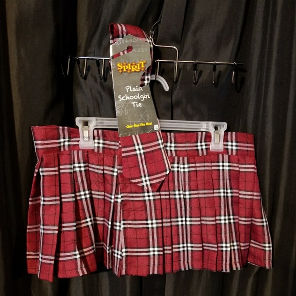Nerd Plaid Skirt and Tie - Picture 1 of 3